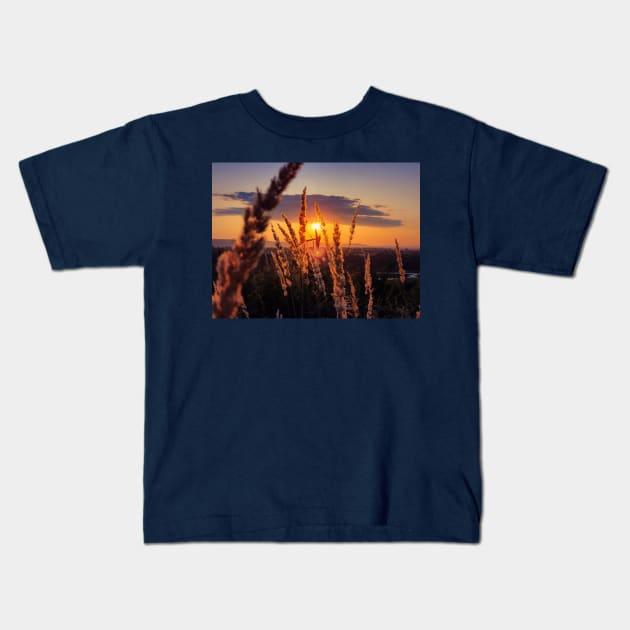 through the golden reed Kids T-Shirt by psychoshadow